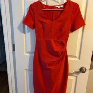 Red Dress, size 4, short sleeve, machine washable